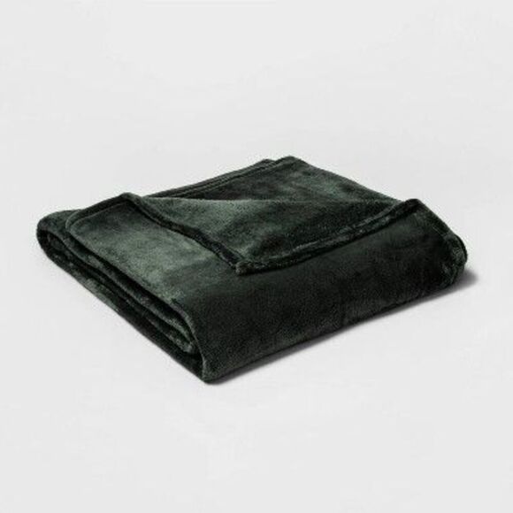 Threshold - King Microplush Bed Blanket Pine - Threshold Pine - Picture 1 of 4
